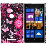 Design Cover til Lumia 925 - Pink Butterflies